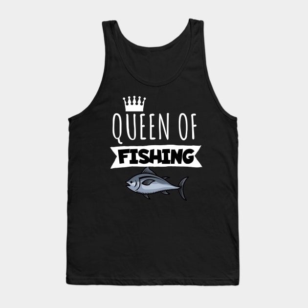 Queen of fishing Tank Top by maxcode